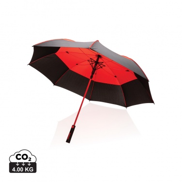 Logotrade promotional products photo of: 27" Impact AWARE™ RPET 190T auto open stormproof umbrella