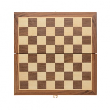 Logotrade promotional item image of: Luxury wooden foldable chess set