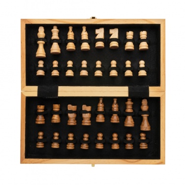 Logotrade promotional item image of: Luxury wooden foldable chess set