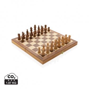 Logotrade promotional items photo of: Luxury wooden foldable chess set