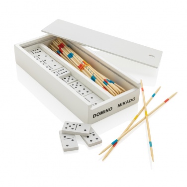 Logotrade promotional giveaway image of: Deluxe mikado/domino in wooden box