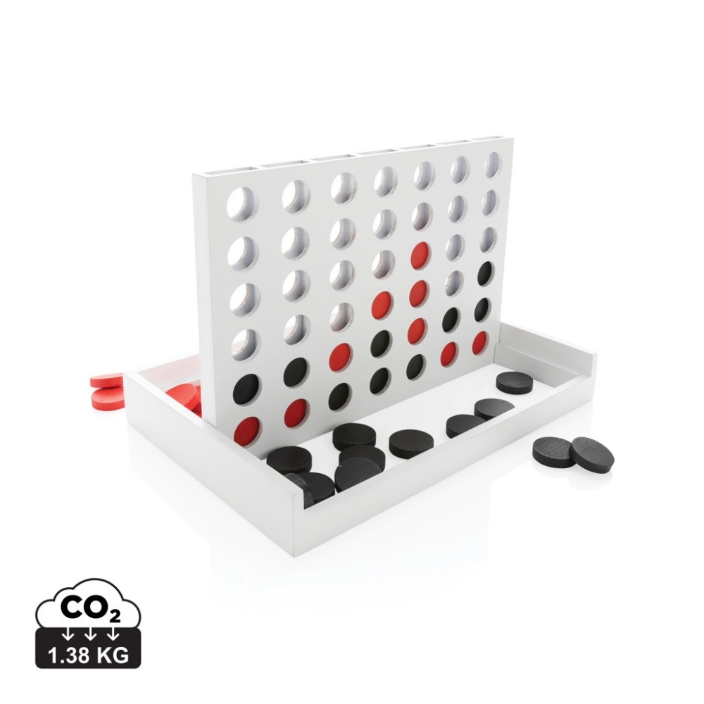 Logotrade promotional item image of: Connect four wooden game