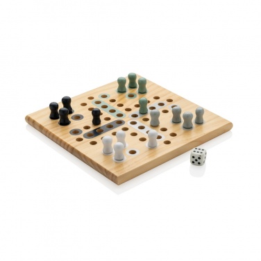 Logo trade business gift photo of: Claire wooden Ludo game