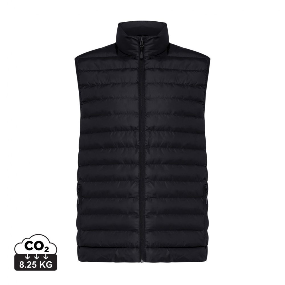 Logo trade promotional gifts image of: Iqoniq Meru men recycled polyester bodywarmer