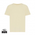 Iqoniq Koli kids lightweight recycled cotton t-shirt, cream yellow