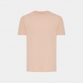 Iqoniq Brett recycled cotton t-shirt, peach nectar