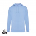 Iqoniq Jasper recycled cotton hoodie, sky blue