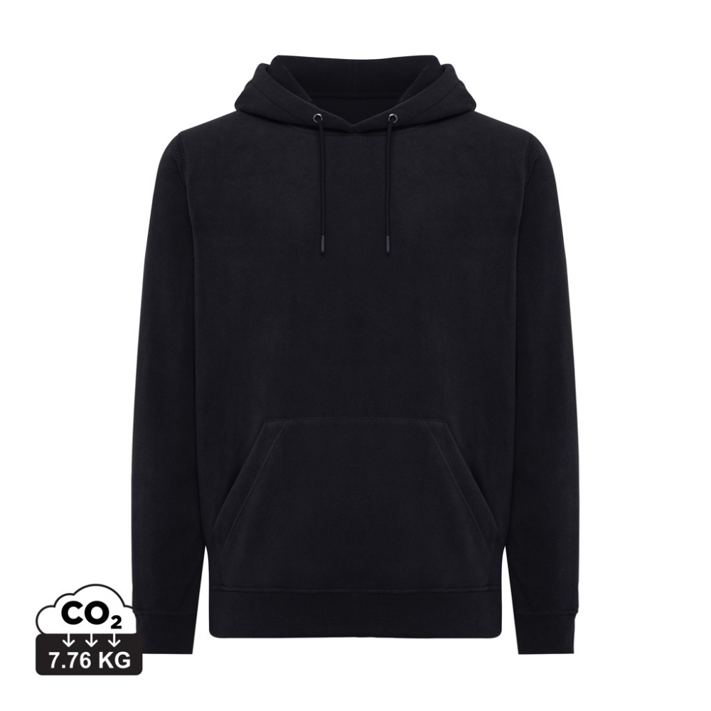 Logo trade corporate gifts picture of: Iqoniq Trivor recycled polyester microfleece hoodie