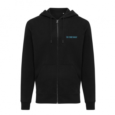 Logotrade business gift image of: Iqoniq Abisko recycled cotton zip through hoodie