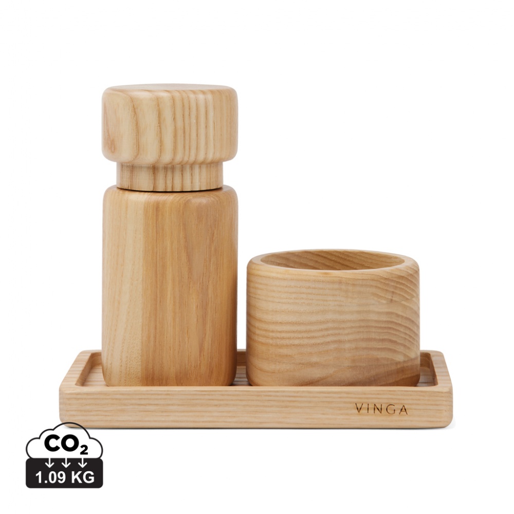 Logo trade promotional merchandise picture of: VINGA Retro salt & pepper set