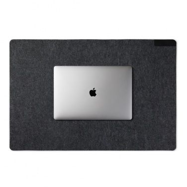 Logo trade promotional items image of: VINGA Albon GRS recycled felt desk pad