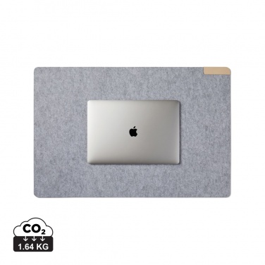 Logo trade promotional products image of: VINGA Albon GRS recycled felt desk pad