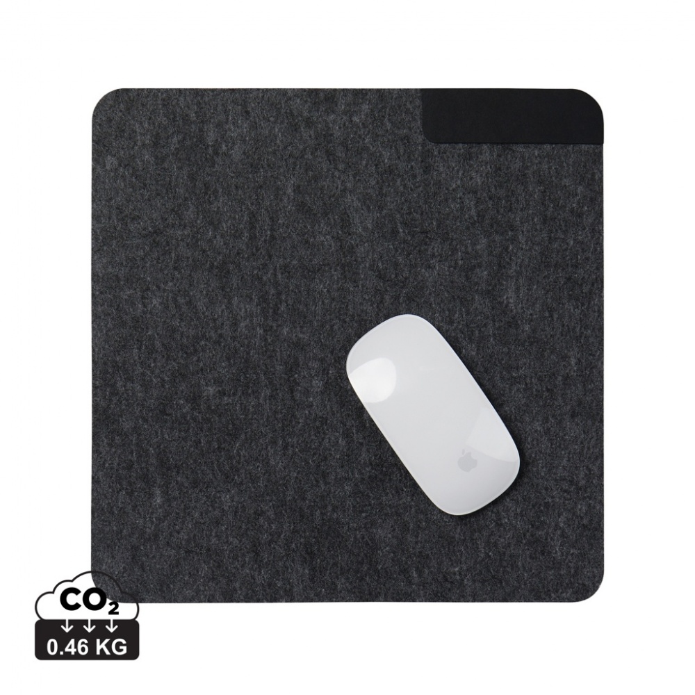 Logo trade corporate gift photo of: VINGA Albon GRS recycled felt mouse pad