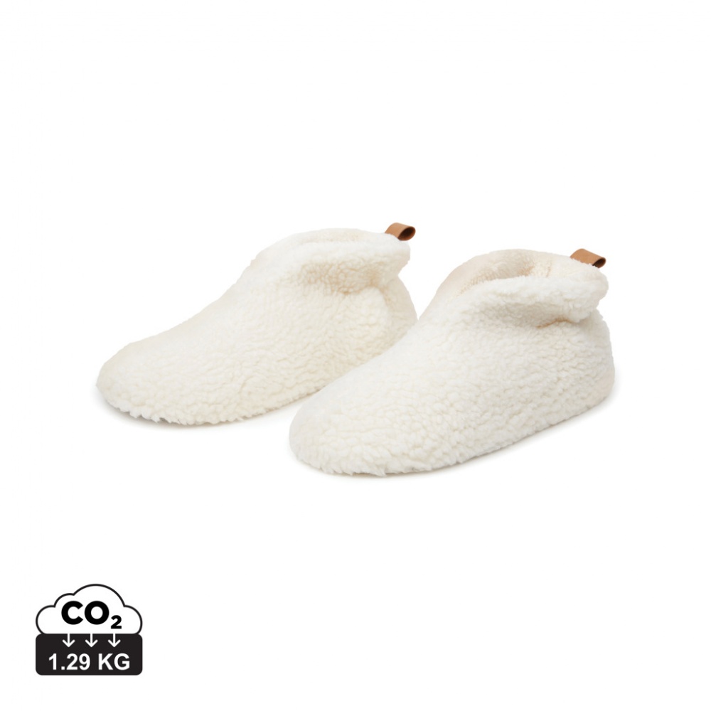 Logo trade promotional item photo of: VINGA Santos RCS recycled pet cosy slippers