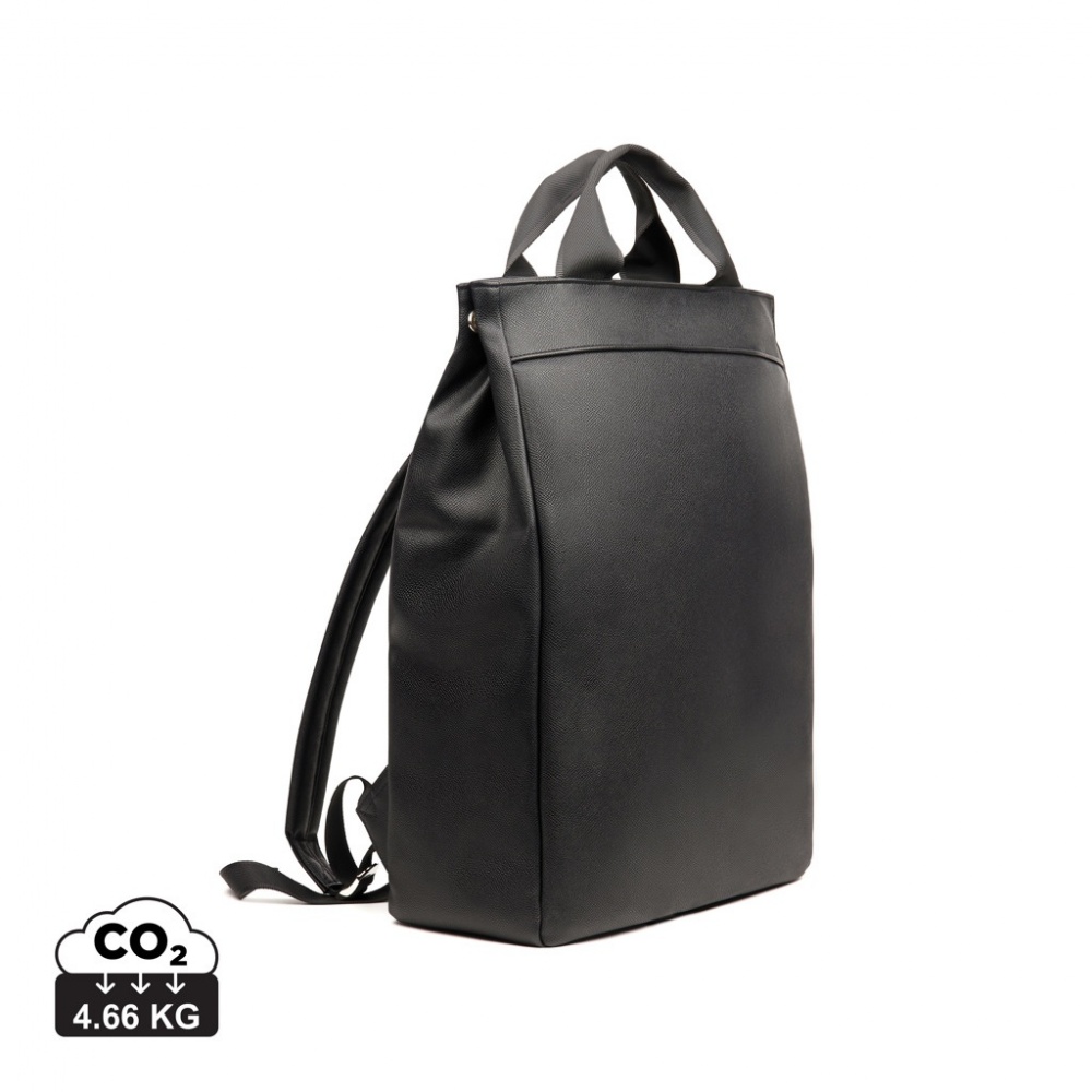 Logotrade promotional giveaway image of: VINGA Bermond RCS recycled PU backpack