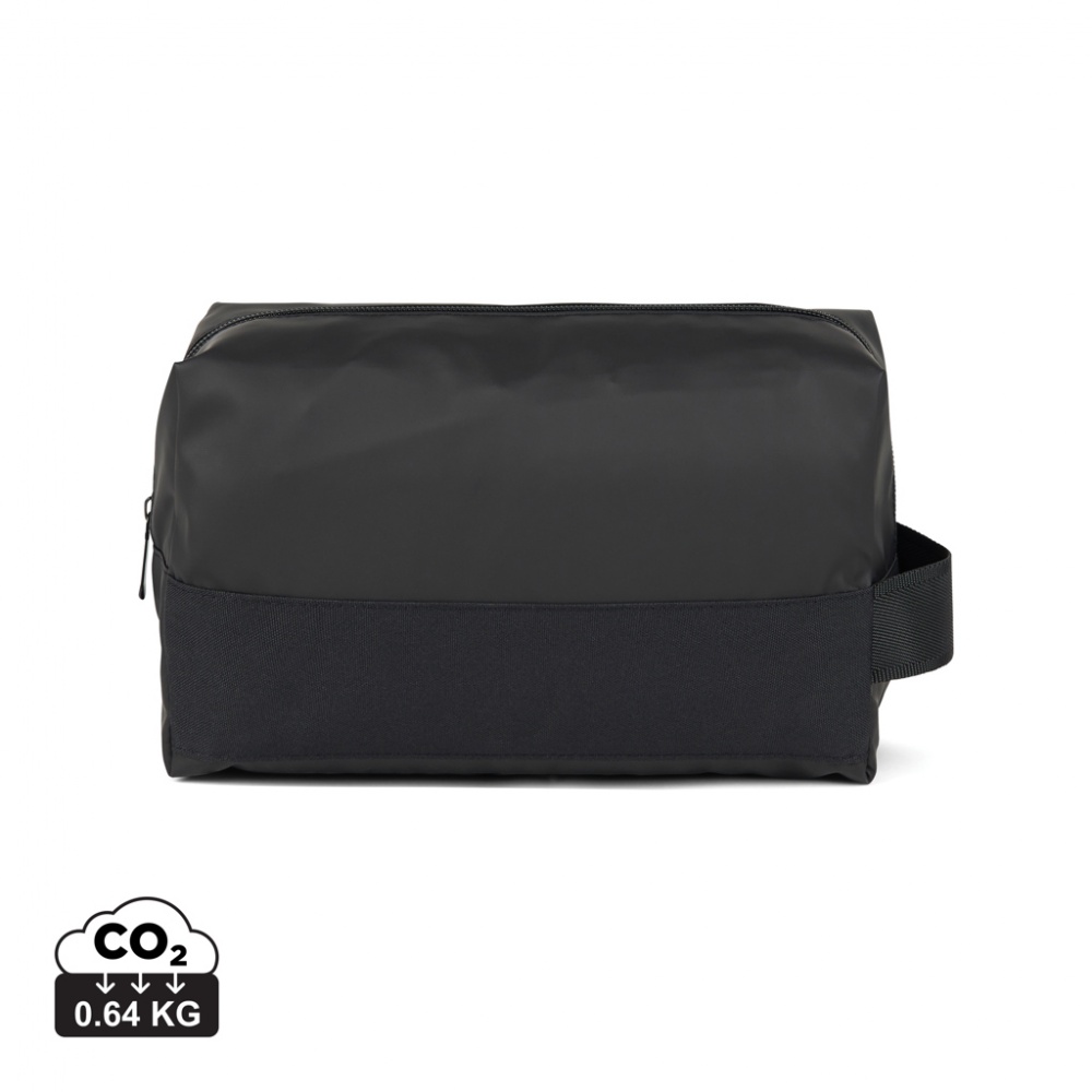 Logo trade promotional product photo of: VINGA Livorno GRS recycled polyester toiletry bag