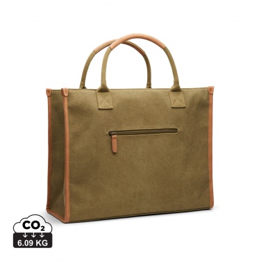 Logo trade promotional items picture of: VINGA Bosler RCS recycled canvas office tote