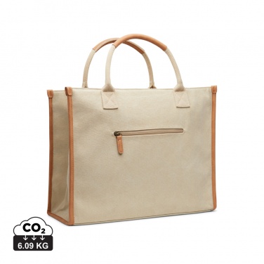 Logo trade promotional items image of: VINGA Bosler RCS recycled canvas office tote