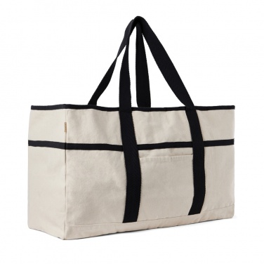 Logo trade corporate gift photo of: VINGA Volonne AWARE™ recycled canvas beach bag