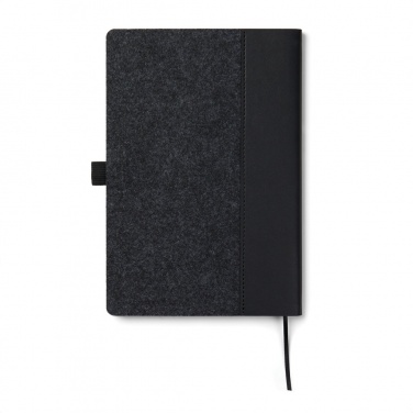 Logotrade promotional gift image of: VINGA Albon GRS recycled felt notebook