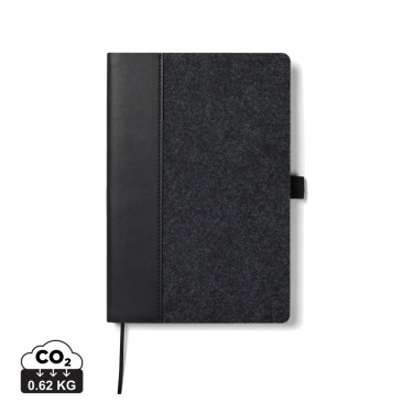 Logo trade business gift photo of: VINGA Albon GRS recycled felt notebook