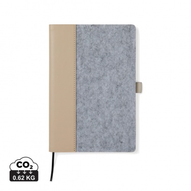 Logotrade business gift image of: VINGA Albon GRS recycled felt notebook