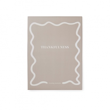 Logo trade promotional items image of: VINGA Thankfulness GRS recycled paper journal