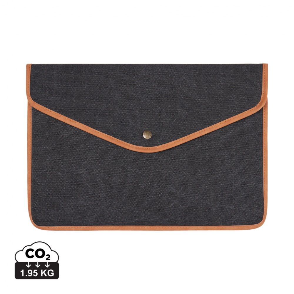 Logotrade advertising product image of: VINGA Bosler GRS recycled canvas 16" laptop sleeve