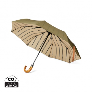 Logotrade promotional gift picture of: VINGA Bosler AWARE™ recycled pet 21" foldable umbrella