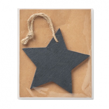 Logo trade promotional items picture of: Slate xmas hanger star