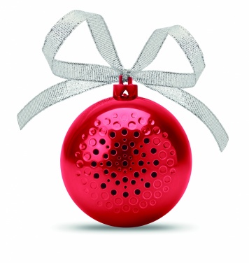 Logo trade business gifts image of: Speaker Christmas ball