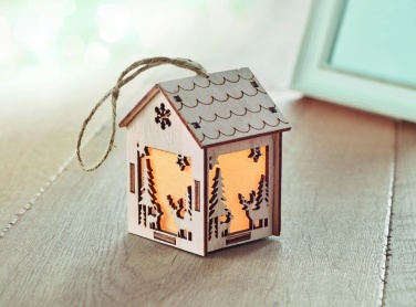 Logo trade promotional merchandise photo of: MDF house with light