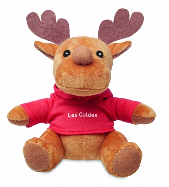 Logotrade corporate gift image of: Plush reindeer with hoodie