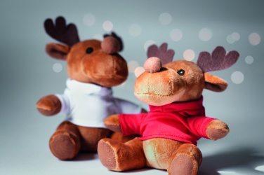 Logo trade business gift photo of: Plush reindeer with hoodie