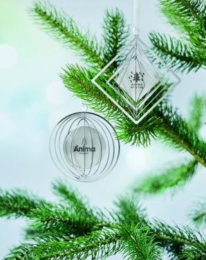 Logo trade business gift photo of: Circle decoration with ribbon