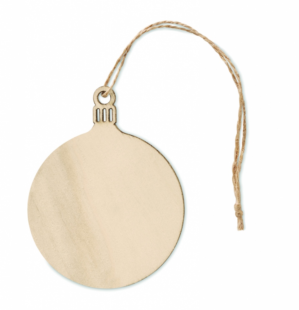 Logotrade promotional product image of: Wooden Tree bauble hanger