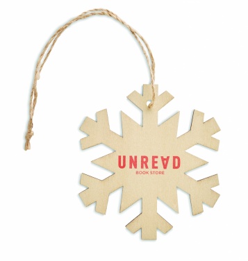 Logotrade promotional gifts photo of: Snowflake Tree hanger