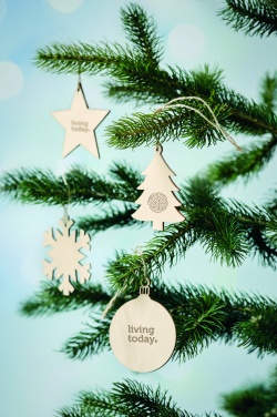 Logo trade promotional merchandise photo of: Snowflake Tree hanger