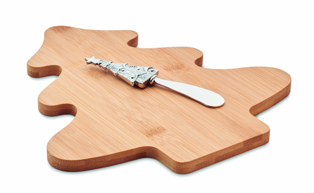 Logotrade promotional giveaway image of: Cheese board set in bamboo Essen