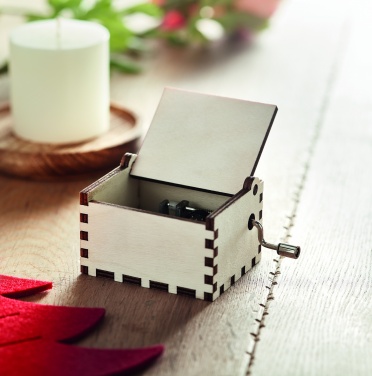 Logotrade promotional gift image of: Wooden Christmas music box