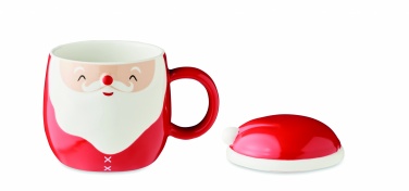 Logo trade promotional products picture of: Ceramic mug with lid 370 ml