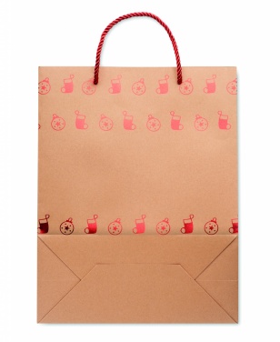 Logo trade promotional products image of: Gift paper bag with pattern