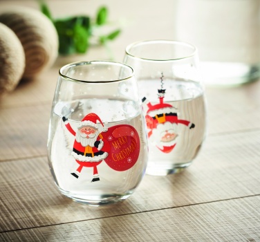 Logotrade promotional gift picture of: Set of 2 Christmas glasses