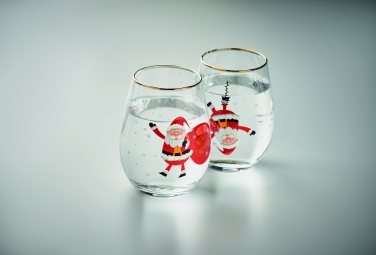 Logo trade promotional items picture of: Set of 2 Christmas glasses