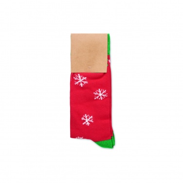 Logo trade promotional giveaways picture of: Pair of Christmas socks M