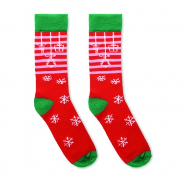 Logo trade promotional gift photo of: Pair of Christmas socks M