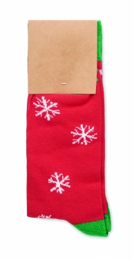 Logo trade promotional gifts image of: Pair of Christmas socks L