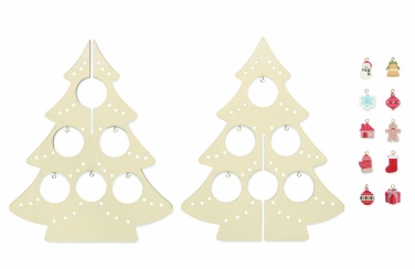 Logo trade corporate gifts image of: Wooden Xmas tree decoration