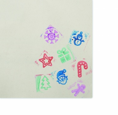 Logotrade promotional giveaway picture of: 8 wooden Christmas stamps set