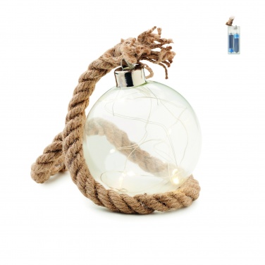 Logotrade promotional merchandise image of: Glass bauble LED light